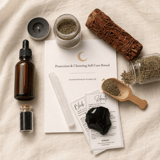 Protection & Cleansing Spiritual Self-Care Ritual Kit - Northern Moon Apothecary