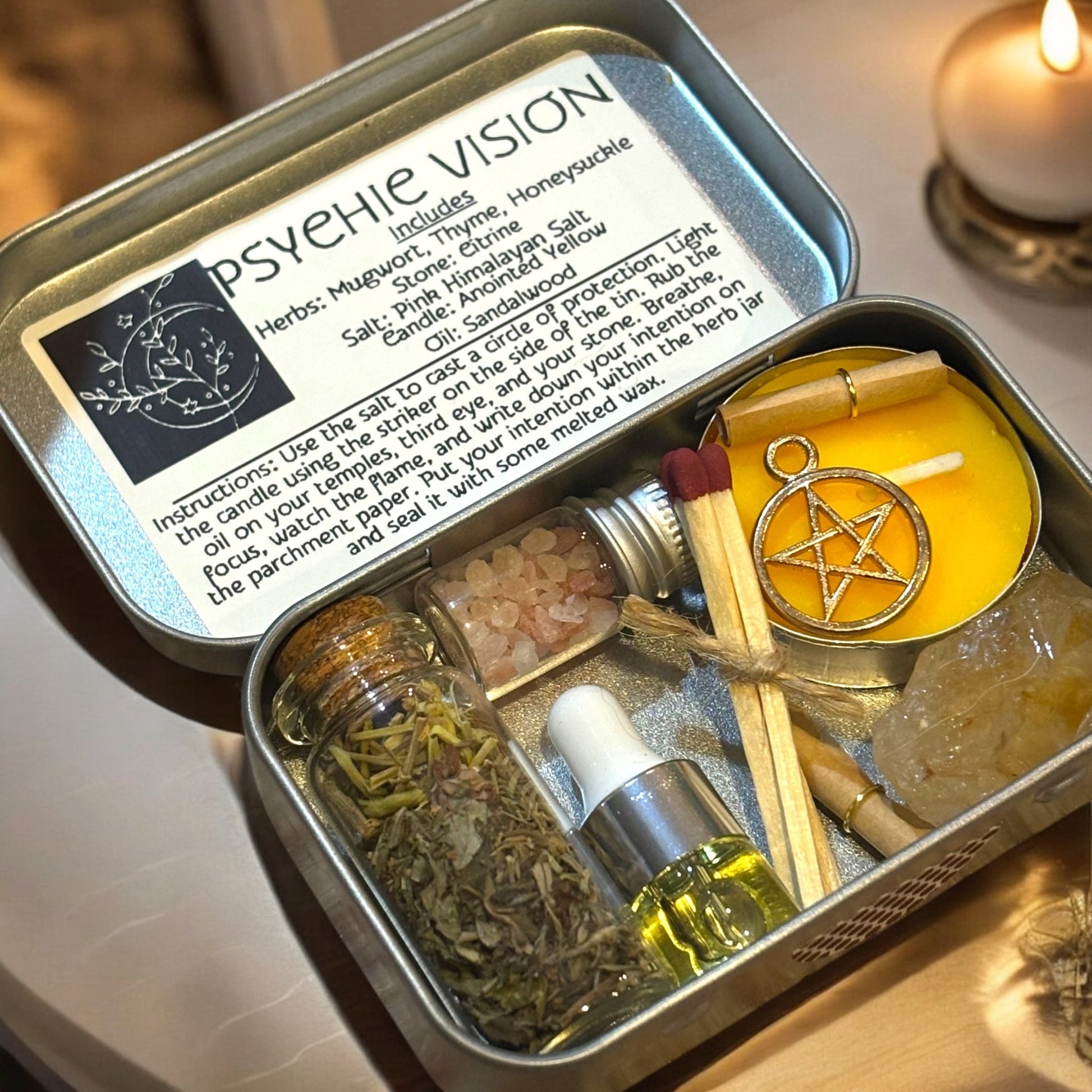 Mini Self - Care Ritual Kit | Psychic Vision - Northern Moon Apothecary