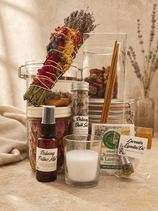Spiritual Self-Care Ritual Kit for Relaxation and Renewal - Northern Moon Apothecary